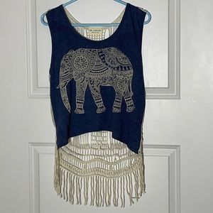 The Classic Festival Crochet back Elephant Tank Small